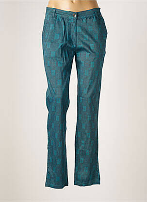 Pantalon chino bleu AGATHE & LOUISE pour femme