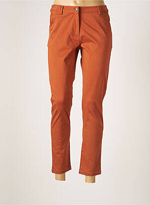 Pantalon chino orange AGATHE & LOUISE pour femme
