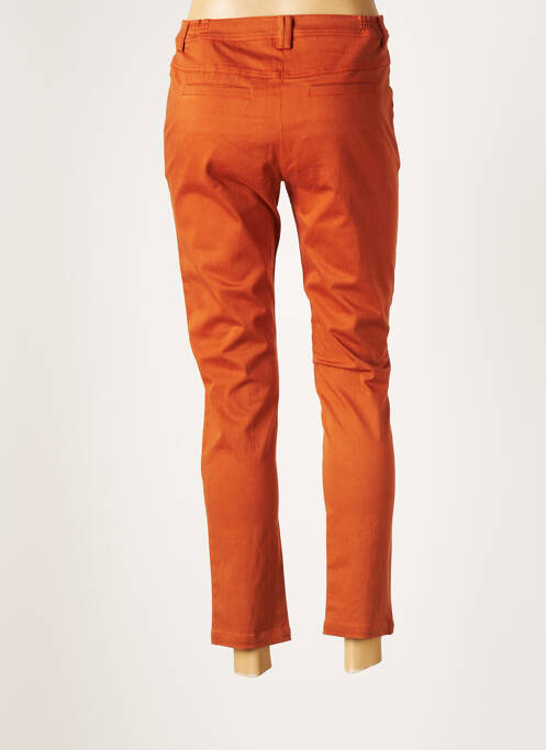 Pantalon chino orange AGATHE & LOUISE pour femme