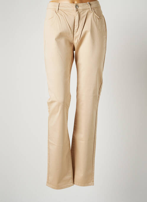Pantalon droit beige KANOPE pour femme