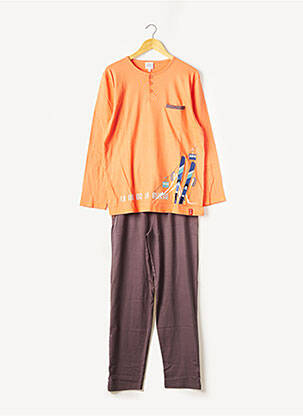 Pyjama orange ROSE POMME pour homme