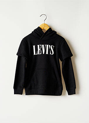 Sweat-shirt à capuche noir LEVIS pour garçon