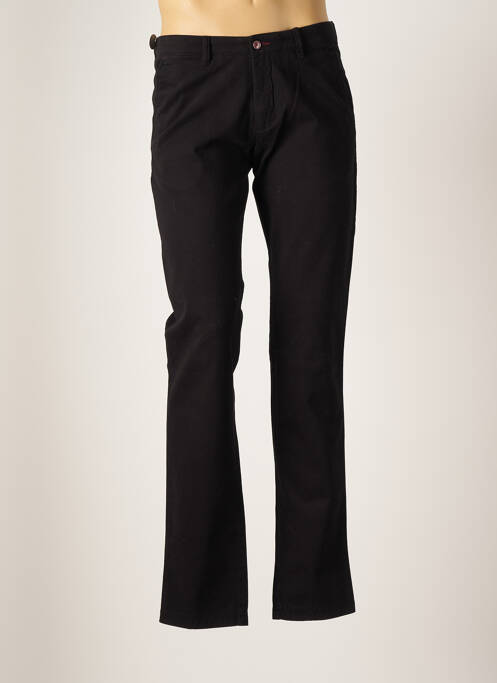 Pantalon chino noir BRUNO SAINT HILAIRE pour homme