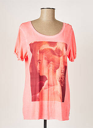 T-shirt rose SCOTCH & SODA pour femme