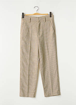 Pantalon 7/8 stretch taille normale beige REIKO femme