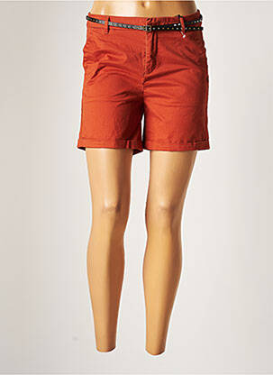 Short fermeture zippée sous rabat boutonné taille normale marron MAISON SCOTCH femme