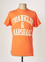 T-shirt orange FRANKLIN MARSHALL pour homme seconde vue