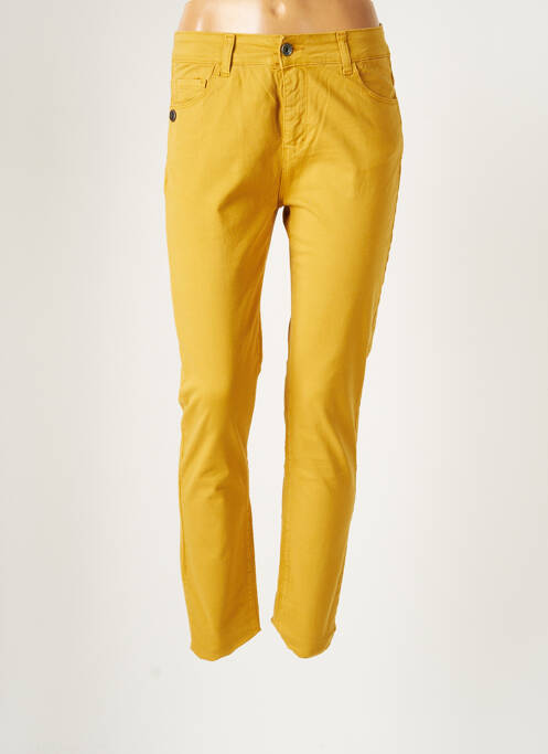 Pantalon droit jaune PAKO LITTO pour femme