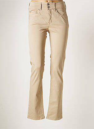 Pantalon droit poches beige SALSA femme