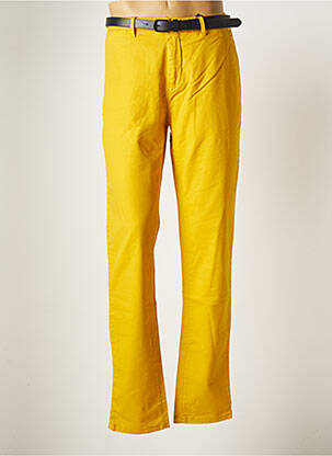 Pantalon droit jaune SCOTCH & SODA pour homme