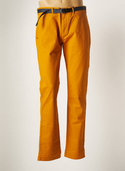 Pantalon droit jaune SCOTCH & SODA pour homme