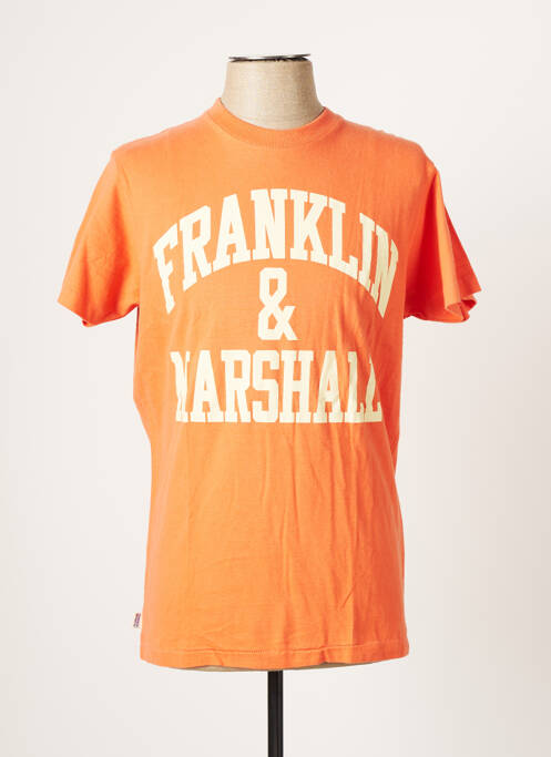 T-shirt orange FRANKLIN MARSHALL pour homme