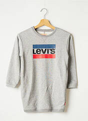 Sweat-shirt gris LEVIS pour fille seconde vue