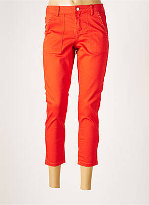 Pantalon 7/8 orange VERO MODA pour femme