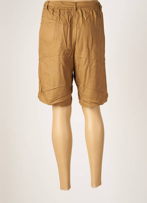 Short marron KAFFE pour femme