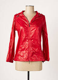 Coupe-vent poches a capuche rouge GLAMZ femme