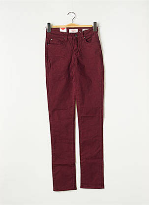 Jeans coupe slim rouge LEE COOPER pour femme