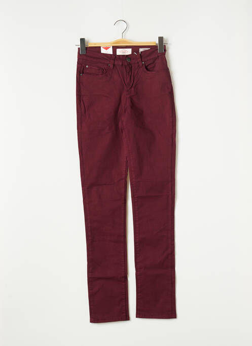 Jeans coupe slim rouge LEE COOPER pour femme