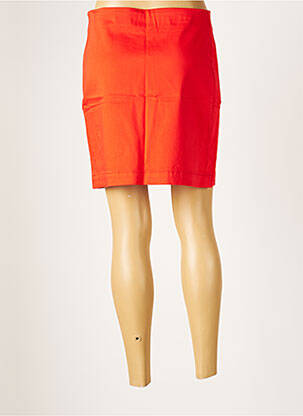 Jupe courte fermeture zip latéral orange LA FIANCEE DU MEKONG femme