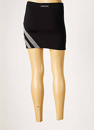Mini-jupe taille élastique noir HEAVEN MAY femme