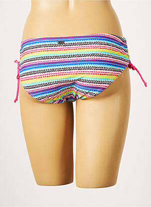 Bas de maillot de bain effet matière satinée culotte rose BESTFORM femme