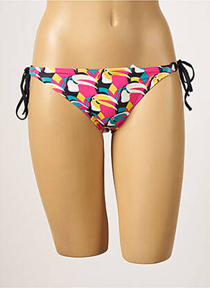 Bas de maillot de bain imprimé tie and dye bikini rose CHERRY BEACH femme