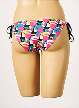 Bas de maillot de bain imprimé tie and dye bikini rose CHERRY BEACH femme