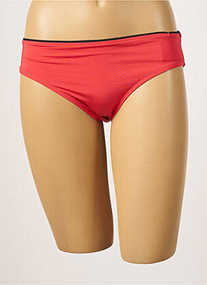 Bas de maillot de bain tissage satiné culotte rouge BESTFORM femme