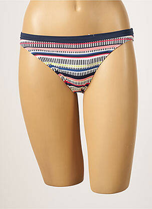 Bas de maillot de bain tissage satiné culotte bleu VARIANCE femme