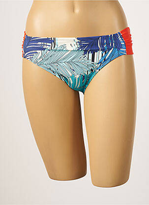 Bas de maillot de bain tissage satiné culotte bleu BESTFORM femme