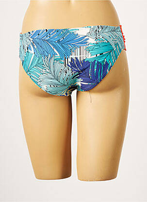 Bas de maillot de bain tissage satiné culotte bleu BESTFORM femme