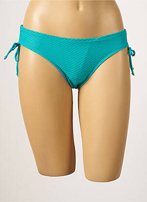 Bas de maillot de bain tissage texturé culotte bleu VARIANCE femme
