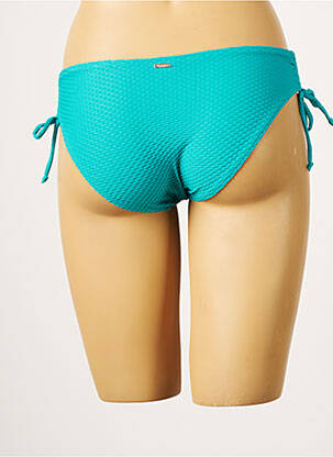 Bas de maillot de bain tissage texturé culotte bleu VARIANCE femme
