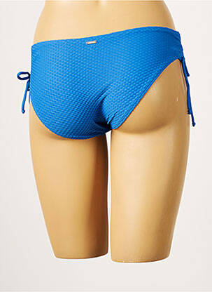 Bas de maillot de bain tissage texturé culotte bleu VARIANCE femme