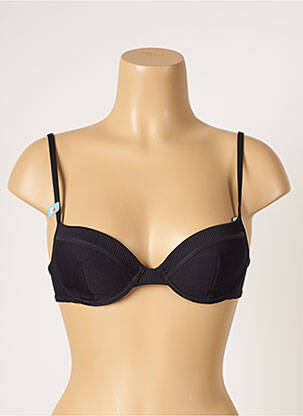 Haut de maillot de bain haut soutien-gorge moulé haut soutien-gorge moulé noir CHERRY BEACH femme