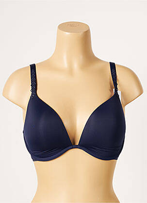 Soutien-gorge broderie haut soutien-gorge moulé bleu SIMONE PERELE femme