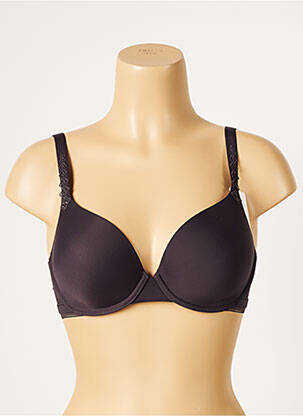 Soutien-gorge broderie haut soutien-gorge moulé gris SIMONE PERELE femme