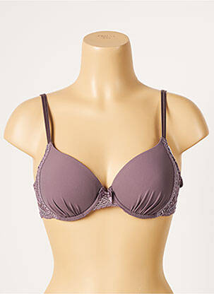 Soutien-gorge tissage dentelle haut soutien-gorge moulé violet SIMONE PERELE femme