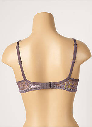Soutien-gorge tissage dentelle haut soutien-gorge moulé violet SIMONE PERELE femme