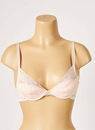 Soutien-gorge broderie haut soutien-gorge avec mousse de rembourrage amovible rose SIMONE PERELE femme