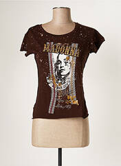 T-shirt marron MADONNA pour femme seconde vue