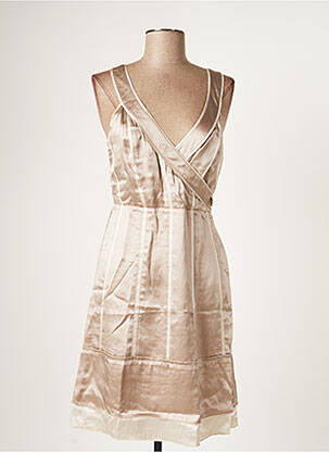 Robe mi-longue beige GUESS BY MARCIANO pour femme
