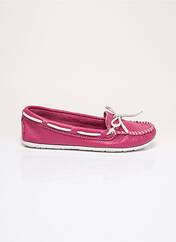 Chaussures bâteau rose MINNETONKA pour femme seconde vue