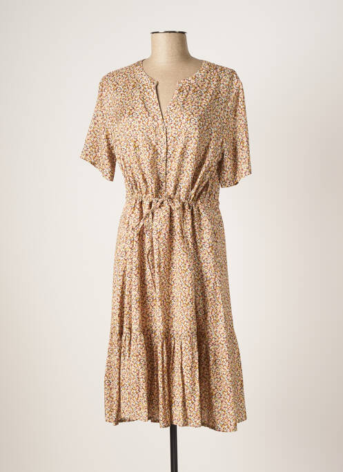 Robe mi-longue marron CREAM pour femme