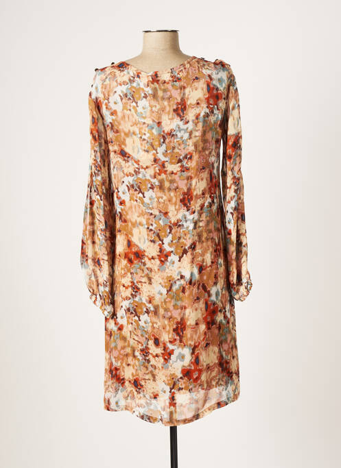 Robe mi-longue marron CREAM pour femme