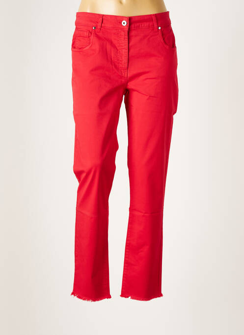 Pantalon slim rouge LAUREN VIDAL pour femme