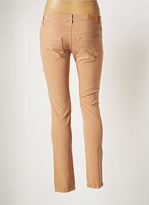 Pantalon slim taille basse taille basse beige ATHÉ femme