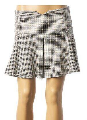 Jupe courte coupe évasée beige PATRIZIA PEPE FIRENZE femme