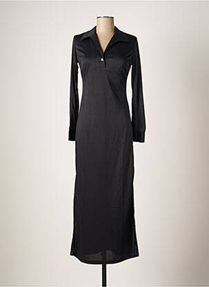 Robe longue manches longues manches longues noir KILIWATCH femme