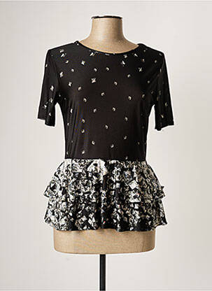 Top stretch manches courtes noir IMPERIAL femme